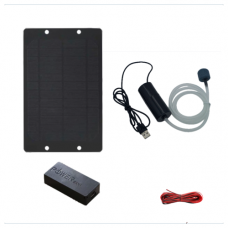 Solar Panel Aquarium Air Pump with USB Power Bank